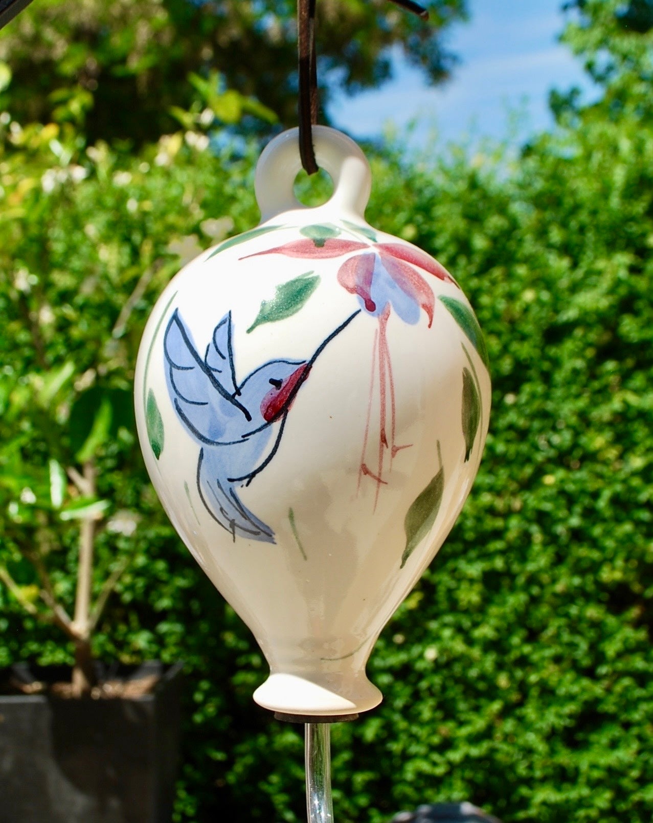 hummingbird feeder, fuscia-bird