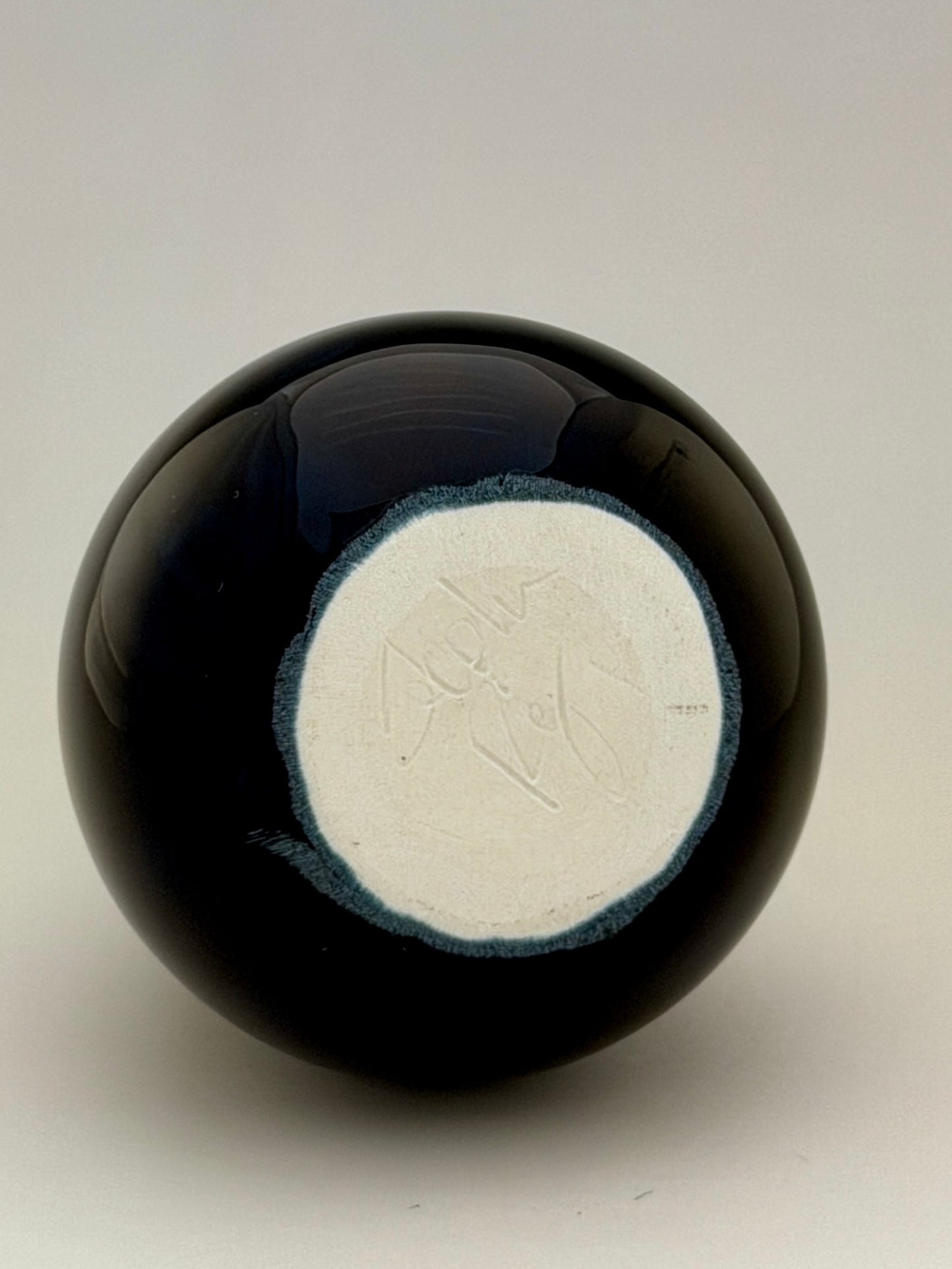 Hand-Thrown Porcelain Flower Vase – Midnight Cobalt Blue Crystalline Glaze – Stephan Roy Studio